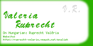 valeria ruprecht business card